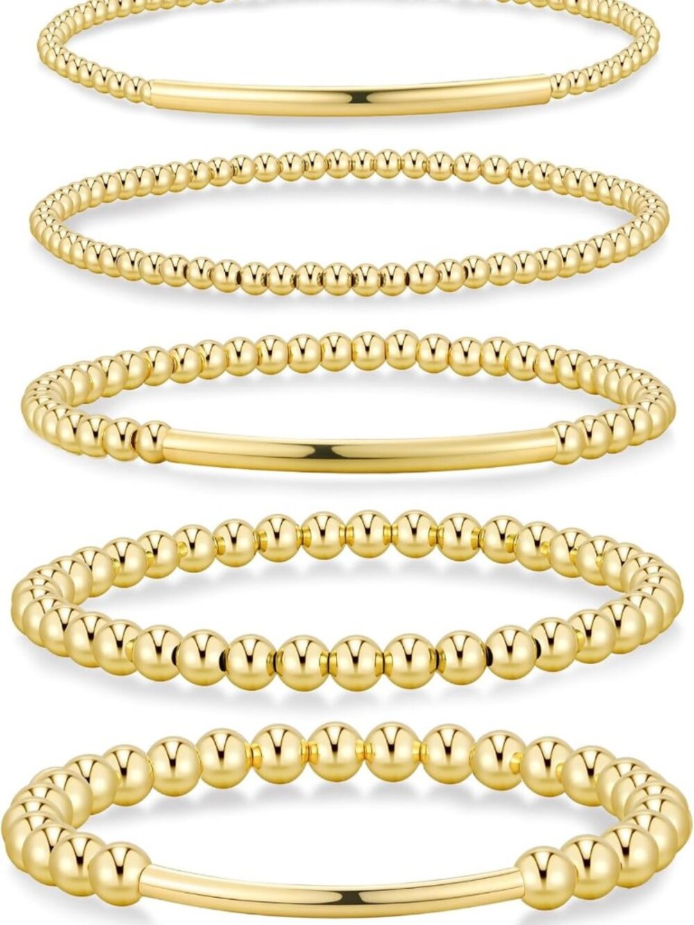 Gold Plated Beaded Bracelets for Women & Teens | Elegant Jewelry Accessory